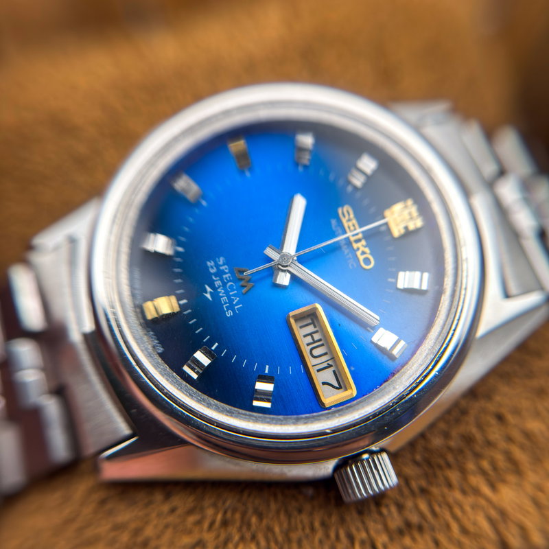 Seiko Seiko - Lord Matic Special "Gradient Blue Sunburst" 絢映 – Ken’ei – Vivid Reflection - No reserve price - 5216-6050 - Men - 1973 vintage watch - image 18