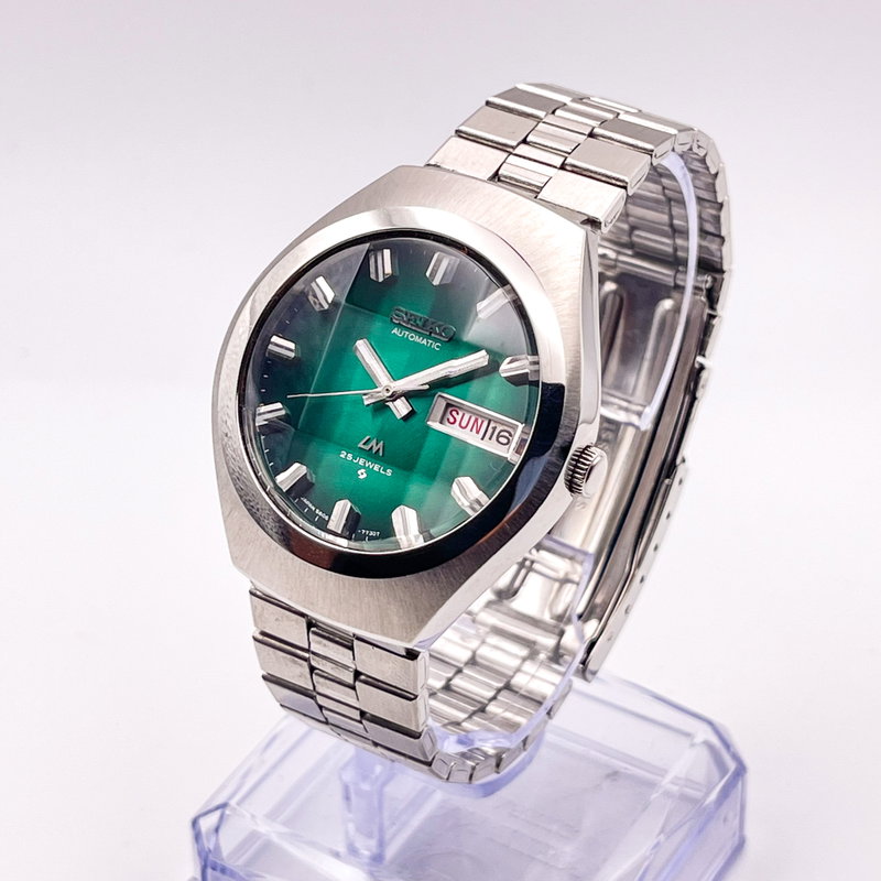 Seiko Seiko - LM "Gradient Green Sunburst" [Near-Mint] 跡 (Shinseki) – True Trace - No reserve price - 5606-7360 - Men - 1974 vintage watch - image 1