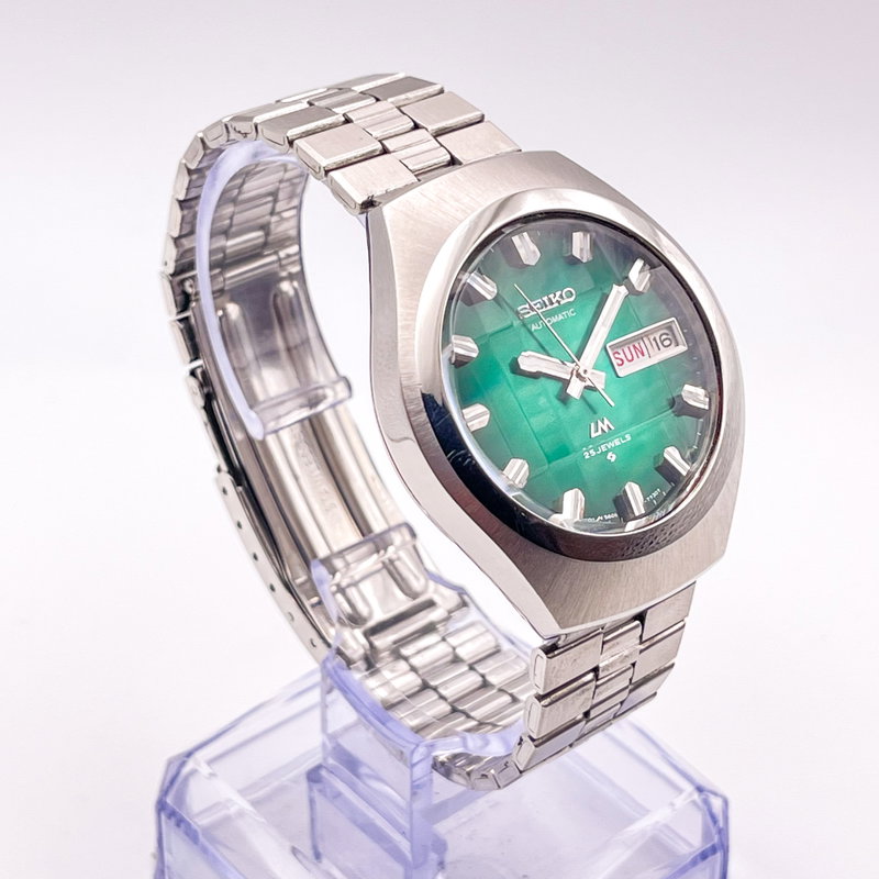 Seiko Seiko - LM "Gradient Green Sunburst" [Near-Mint] 跡 (Shinseki) – True Trace - No reserve price - 5606-7360 - Men - 1974 vintage watch - image 4