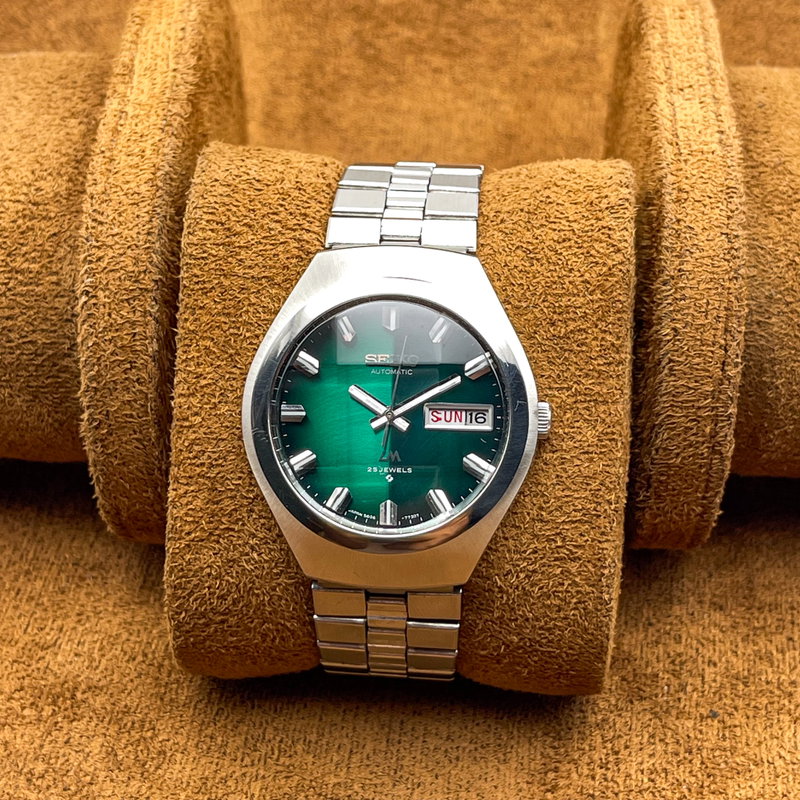 Seiko Seiko - LM "Gradient Green Sunburst" [Near-Mint] 跡 (Shinseki) – True Trace - No reserve price - 5606-7360 - Men - 1974 vintage watch - image 9