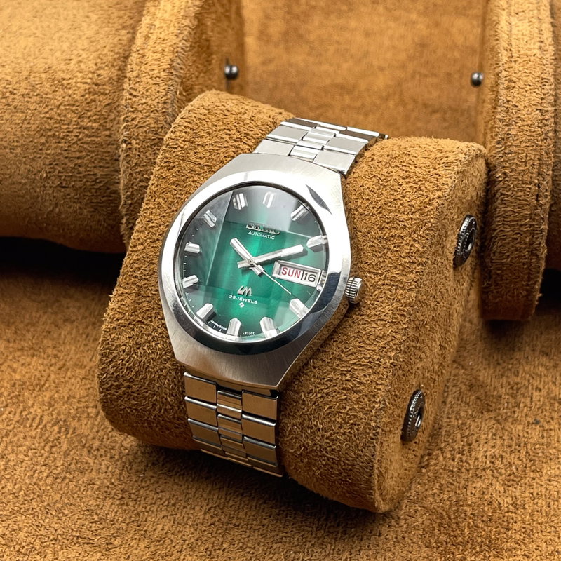Seiko Seiko - LM "Gradient Green Sunburst" [Near-Mint] 跡 (Shinseki) – True Trace - No reserve price - 5606-7360 - Men - 1974 vintage watch - image 10