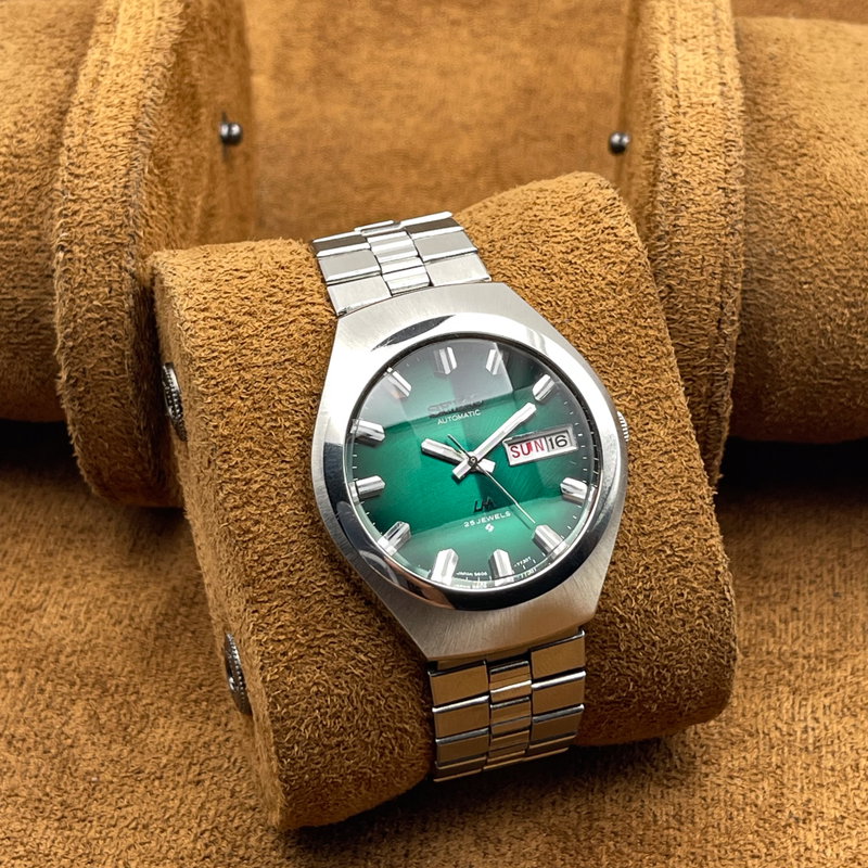Seiko Seiko - LM "Gradient Green Sunburst" [Near-Mint] 跡 (Shinseki) – True Trace - No reserve price - 5606-7360 - Men - 1974 vintage watch - image 11