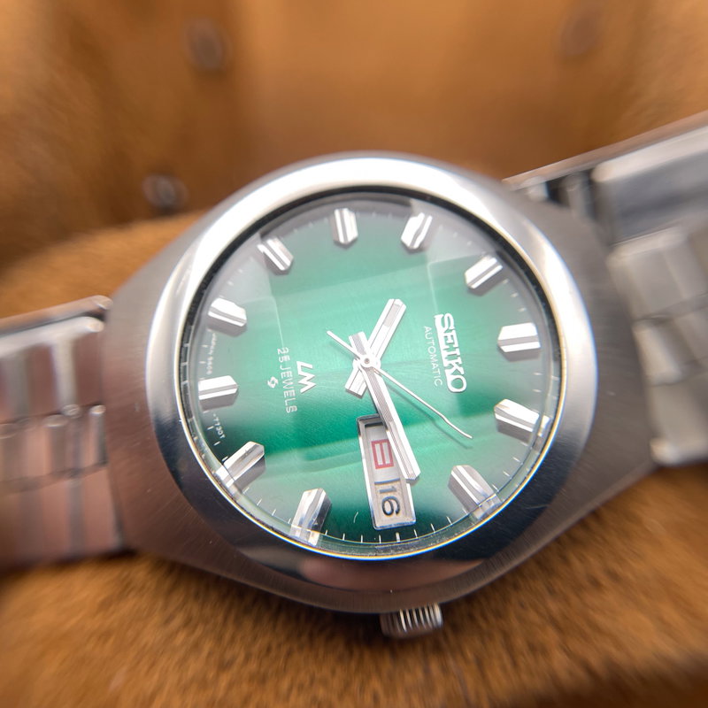 Seiko Seiko - LM "Gradient Green Sunburst" [Near-Mint] 跡 (Shinseki) – True Trace - No reserve price - 5606-7360 - Men - 1974 vintage watch - image 27