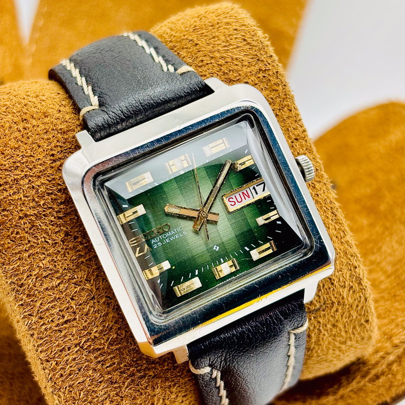 Seiko Seiko - Lord Matic "Gradient Green Sunburst" 翠光 (Sui Kō) – Emerald Light - No reserve price - 5606-5130 - Men - 1973 vintage watch - image 7