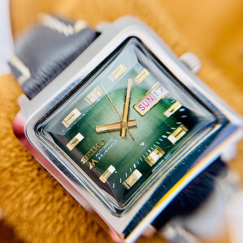 Seiko Seiko - Lord Matic "Gradient Green Sunburst" 翠光 (Sui Kō) – Emerald Light - No reserve price - 5606-5130 - Men - 1973 vintage watch - image 15