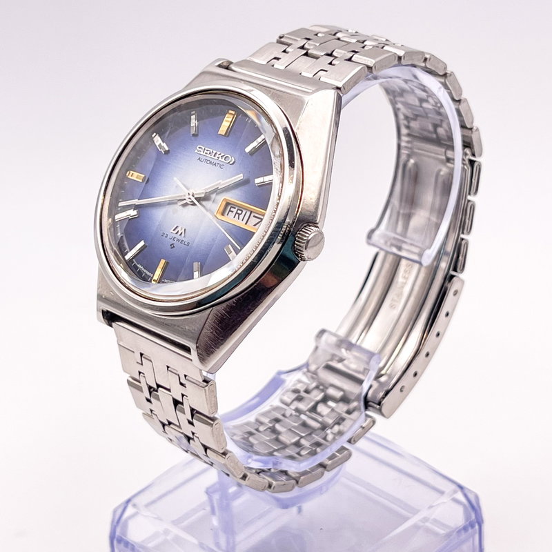 Seiko Seiko - LM "Gradient Blue Sunburst" 光波 (Kōha) – Waves of Light - No reserve price - 5606-7310 - Men - 1974 vintage watch - image 4
