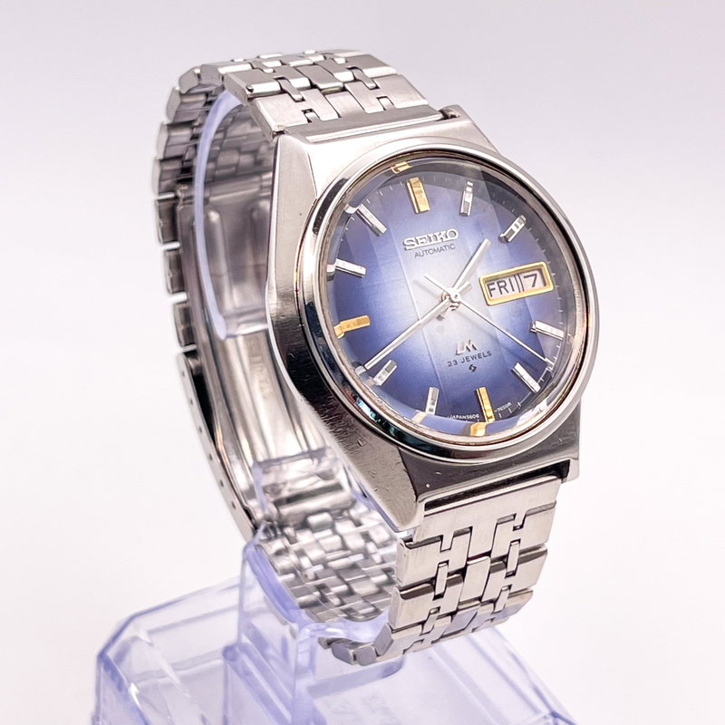 Seiko Seiko - LM "Gradient Blue Sunburst" 光波 (Kōha) – Waves of Light - No reserve price - 5606-7310 - Men - 1974 vintage watch - image 6