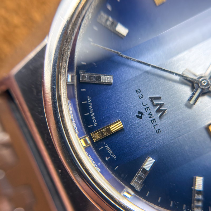 Seiko Seiko - LM "Gradient Blue Sunburst" 光波 (Kōha) – Waves of Light - No reserve price - 5606-7310 - Men - 1974 vintage watch - image 19