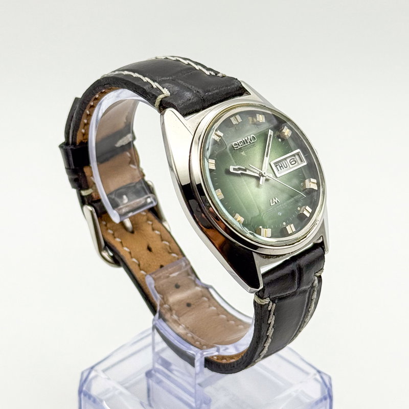 Seiko Seiko - Lord Matic "Gradient Green Sunburst" 幽晶 – Yūshō – Phantom Crystal - No reserve price - 5606-7230 - Men - 1973 vintage watch - image 6