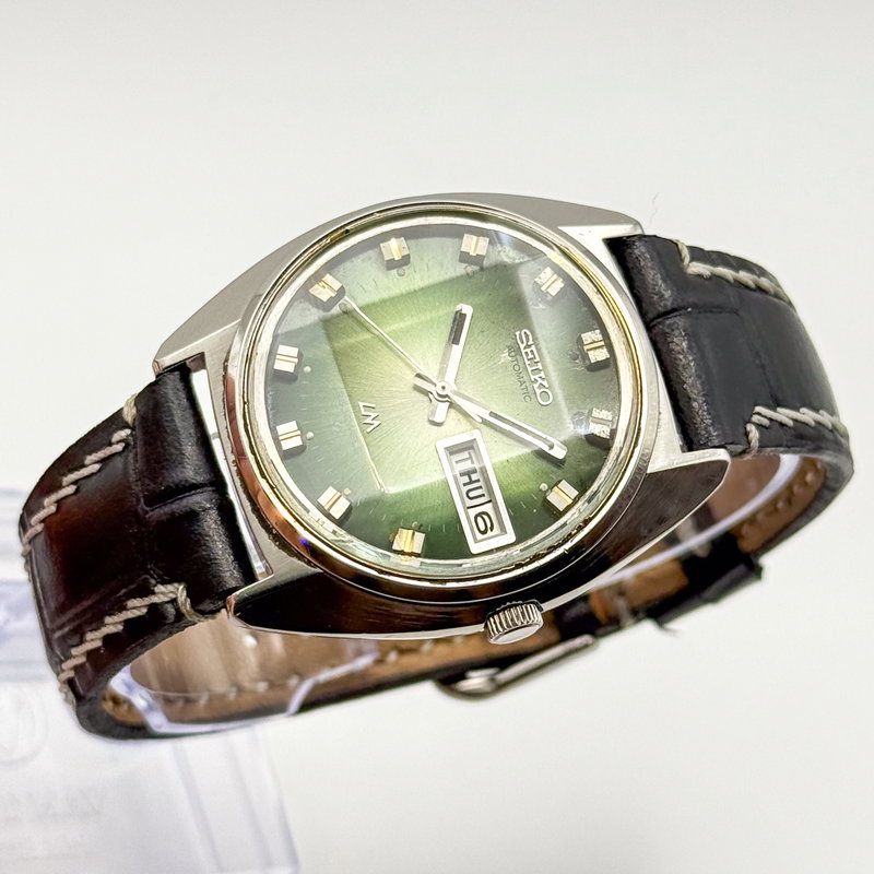 Seiko Seiko - Lord Matic "Gradient Green Sunburst" 幽晶 – Yūshō – Phantom Crystal - No reserve price - 5606-7230 - Men - 1973 vintage watch - image 2