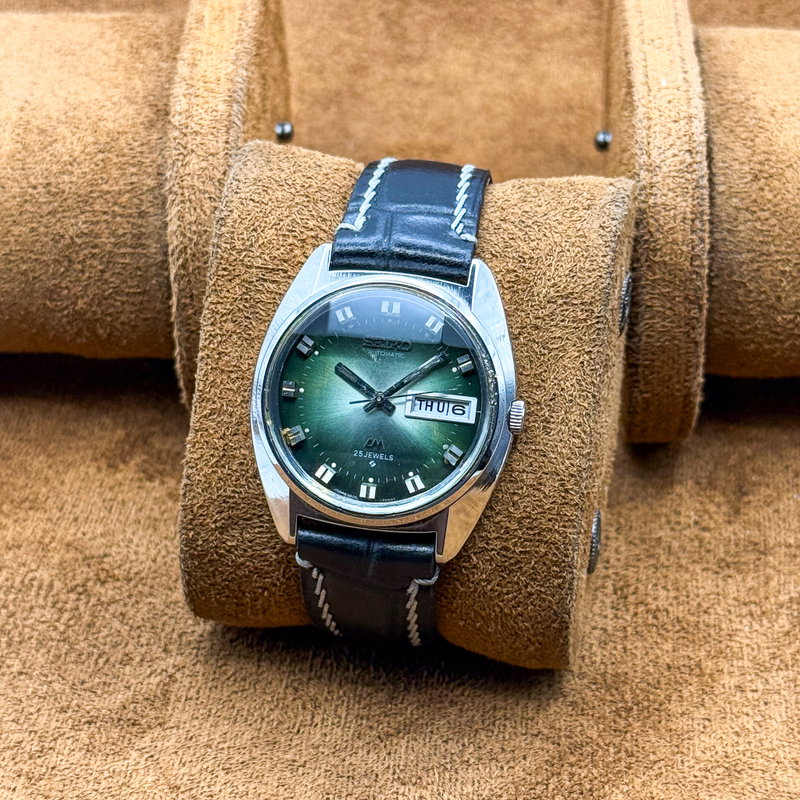 Seiko Seiko - Lord Matic "Gradient Green Sunburst" 幽晶 – Yūshō – Phantom Crystal - No reserve price - 5606-7230 - Men - 1973 vintage watch - image 10