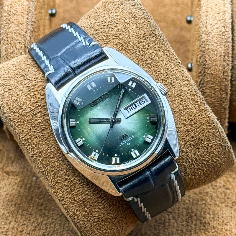 Seiko Seiko - Lord Matic "Gradient Green Sunburst" 幽晶 – Yūshō – Phantom Crystal - No reserve price - 5606-7230 - Men - 1973 vintage watch - image 13