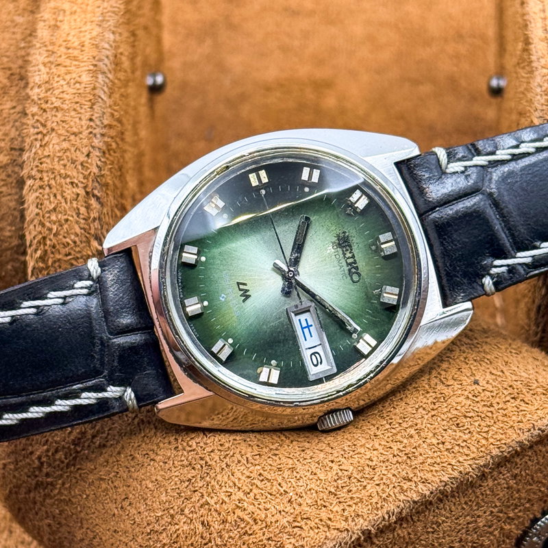 Seiko Seiko - Lord Matic "Gradient Green Sunburst" 幽晶 – Yūshō – Phantom Crystal - No reserve price - 5606-7230 - Men - 1973 vintage watch - image 17