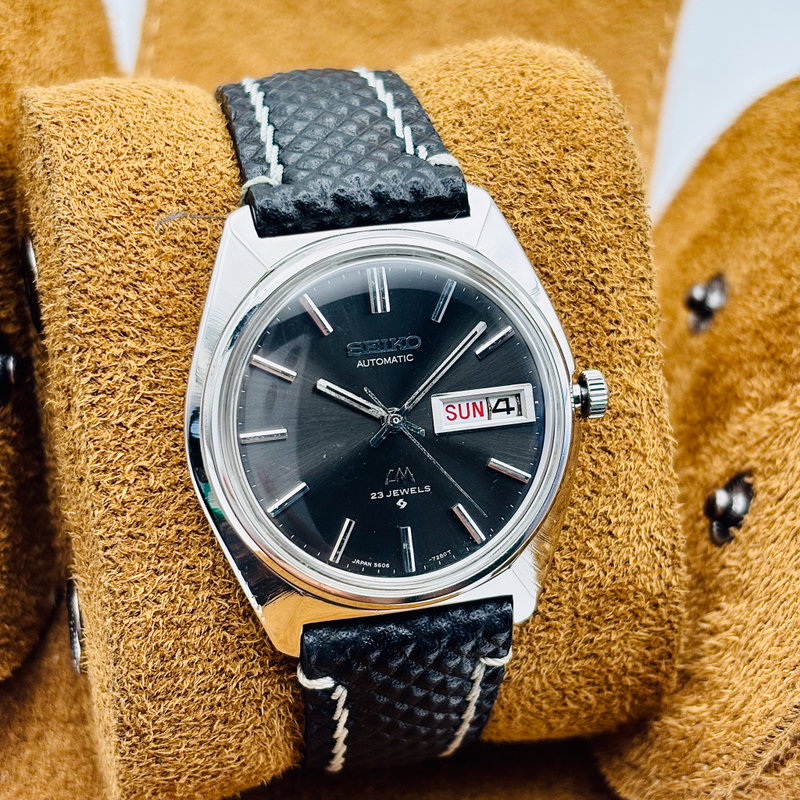 Seiko Seiko - Lord Matic 影静 (Eisei) – Quiet Shadow - No reserve price - 5606-7000 - Men - 1970 vintage watch - image 3