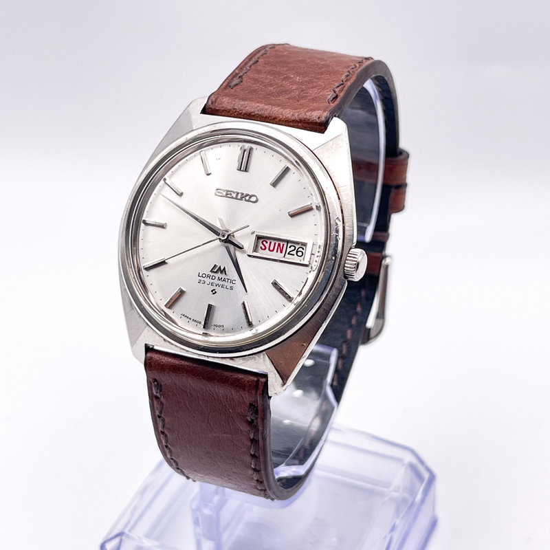 null Seiko - LM (Lord Matic) 風花 (Kaza Hana) – Snow in the Wind - No reserve price - 5606-7000 - Men - 1970 vintage watch - image 1