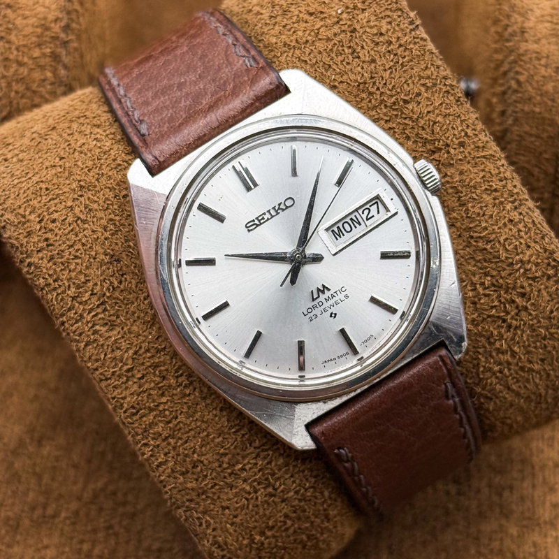 null Seiko - LM (Lord Matic) 風花 (Kaza Hana) – Snow in the Wind - No reserve price - 5606-7000 - Men - 1970 vintage watch - image 15