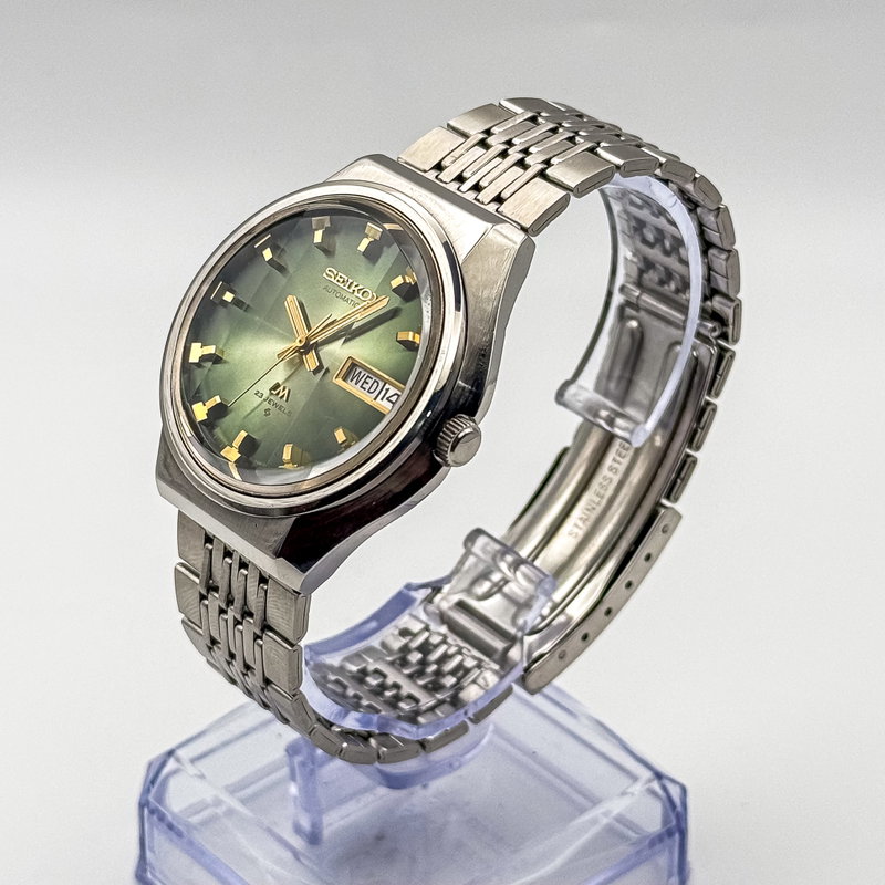 Seiko Seiko - Lord Matic "Gradient Green Sunburst" 光幻 – Kōgen – Illusory Light - No reserve price - 5606-7320 - Men - 1973 vintage watch - image 3