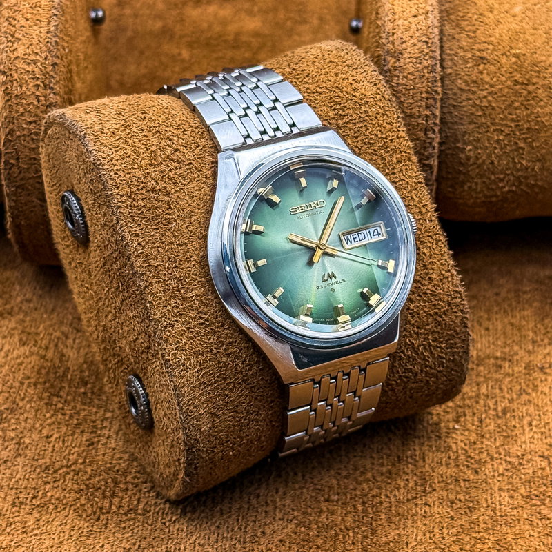 Seiko Seiko - Lord Matic "Gradient Green Sunburst" 光幻 – Kōgen – Illusory Light - No reserve price - 5606-7320 - Men - 1973 vintage watch - image 14