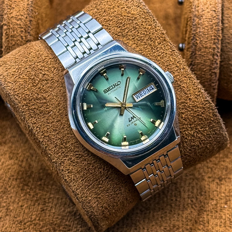 Seiko Seiko - Lord Matic "Gradient Green Sunburst" 光幻 – Kōgen – Illusory Light - No reserve price - 5606-7320 - Men - 1973 vintage watch - image 15