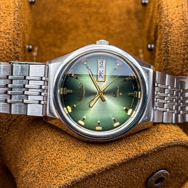 Seiko Seiko - Lord Matic "Gradient Green Sunburst" 光幻 – Kōgen – Illusory Light - No reserve price - 5606-7320 - Men - 1973 vintage watch - image 28