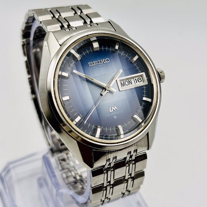 Seiko Seiko - Lord Matic "Gradient Blue Sunburst" 論紋 (Ronmon) – Pattern of Logic - No reserve price - 5606-7231 - Men - 1973 vintage watch - image 3