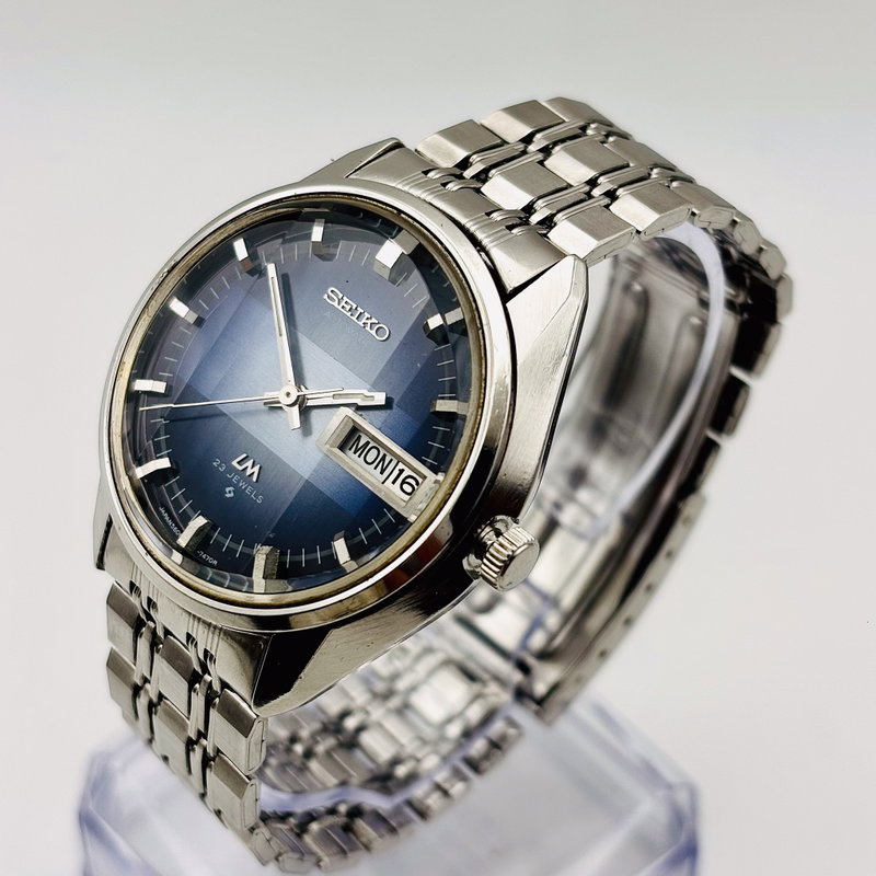 Seiko Seiko - Lord Matic "Gradient Blue Sunburst" 論紋 (Ronmon) – Pattern of Logic - No reserve price - 5606-7231 - Men - 1973 vintage watch - image 23