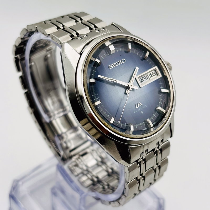 Seiko Seiko - Lord Matic "Gradient Blue Sunburst" 論紋 (Ronmon) – Pattern of Logic - No reserve price - 5606-7231 - Men - 1973 vintage watch - image 29