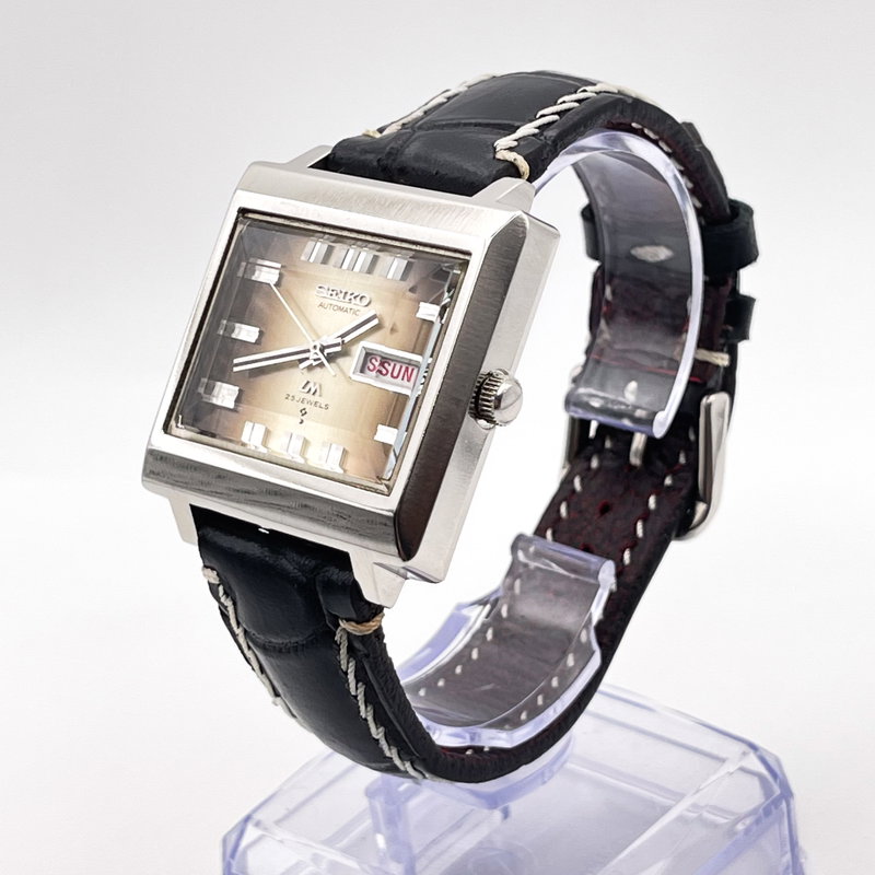 Seiko Seiko - Lord Matic "Gradient Amber Sunburst" 凛光 (Rinkō) – Dignified Light - No reserve price - 5606-5080 - Men - 1973 vintage watch - image 4