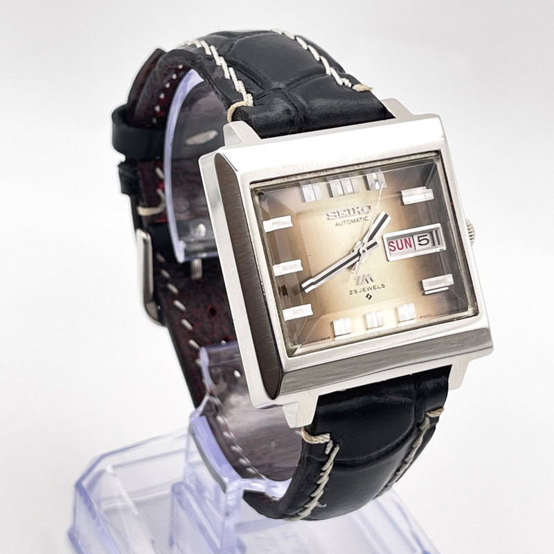 Seiko Seiko - Lord Matic "Gradient Amber Sunburst" 凛光 (Rinkō) – Dignified Light - No reserve price - 5606-5080 - Men - 1973 vintage watch - image 5