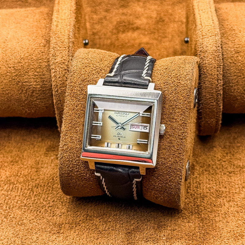 Seiko Seiko - Lord Matic "Gradient Amber Sunburst" 凛光 (Rinkō) – Dignified Light - No reserve price - 5606-5080 - Men - 1973 vintage watch - image 11