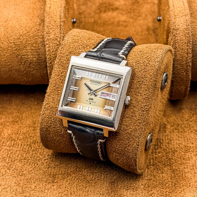 Seiko Seiko - Lord Matic "Gradient Amber Sunburst" 凛光 (Rinkō) – Dignified Light - No reserve price - 5606-5080 - Men - 1973 vintage watch - image 12