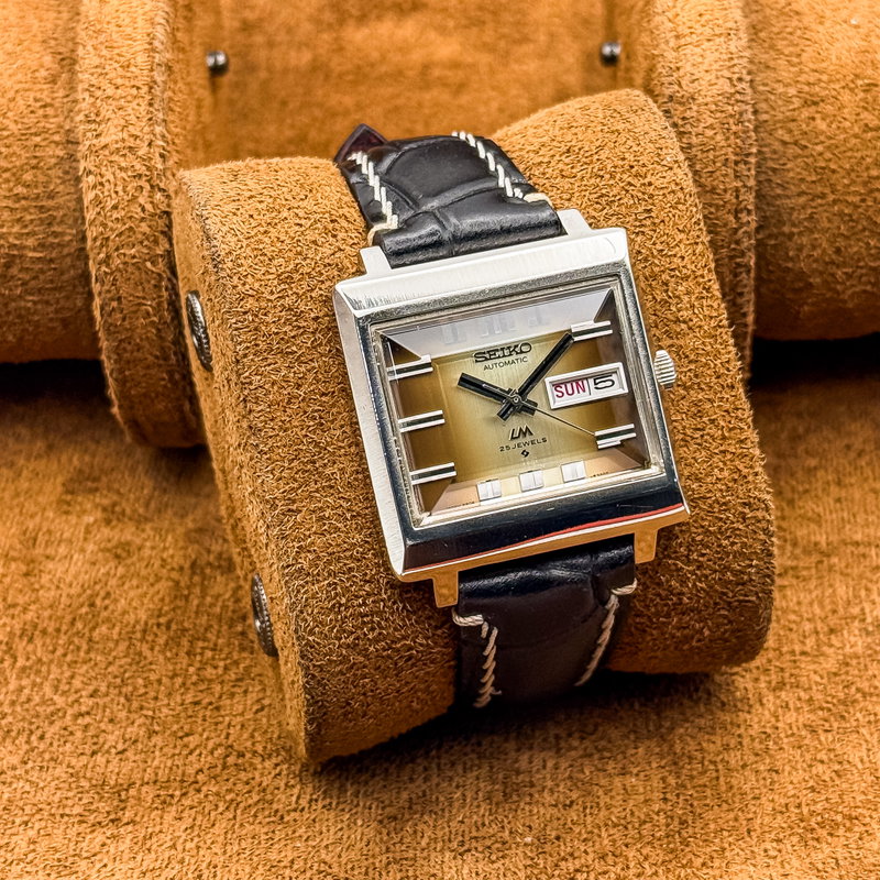 Seiko Seiko - Lord Matic "Gradient Amber Sunburst" 凛光 (Rinkō) – Dignified Light - No reserve price - 5606-5080 - Men - 1973 vintage watch - image 13