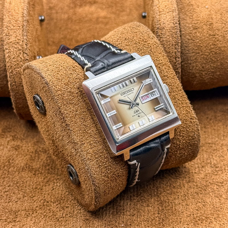 Seiko Seiko - Lord Matic "Gradient Amber Sunburst" 凛光 (Rinkō) – Dignified Light - No reserve price - 5606-5080 - Men - 1973 vintage watch - image 14