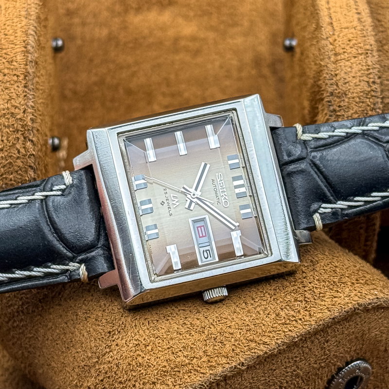 Seiko Seiko - Lord Matic "Gradient Amber Sunburst" 凛光 (Rinkō) – Dignified Light - No reserve price - 5606-5080 - Men - 1973 vintage watch - image 21