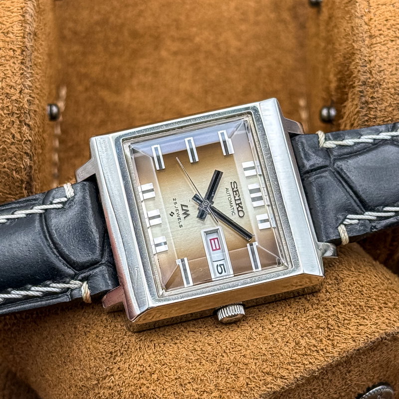 Seiko Seiko - Lord Matic "Gradient Amber Sunburst" 凛光 (Rinkō) – Dignified Light - No reserve price - 5606-5080 - Men - 1973 vintage watch - image 23