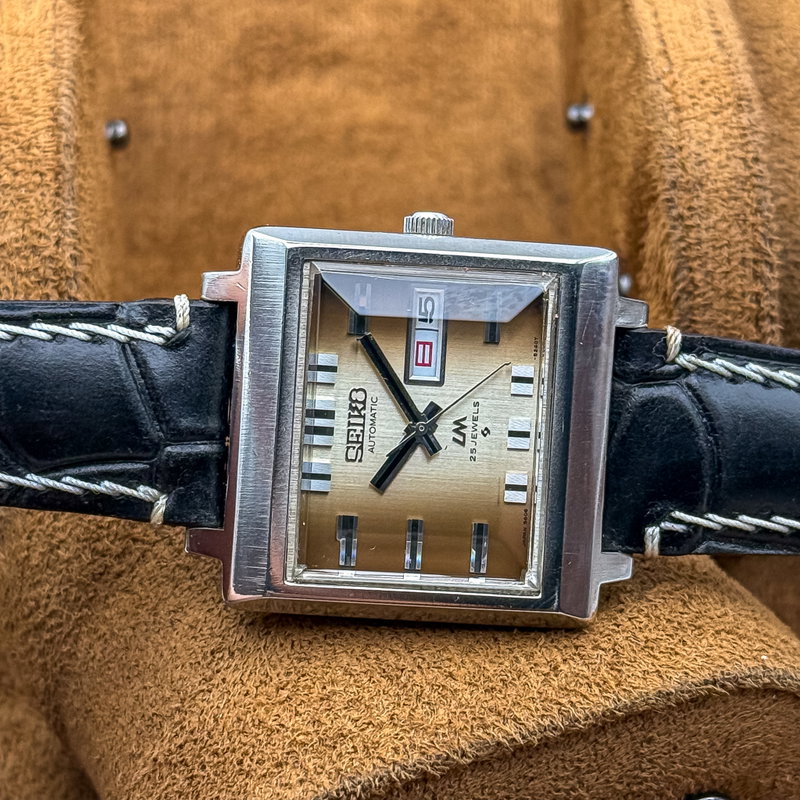 Seiko Seiko - Lord Matic "Gradient Amber Sunburst" 凛光 (Rinkō) – Dignified Light - No reserve price - 5606-5080 - Men - 1973 vintage watch - image 24