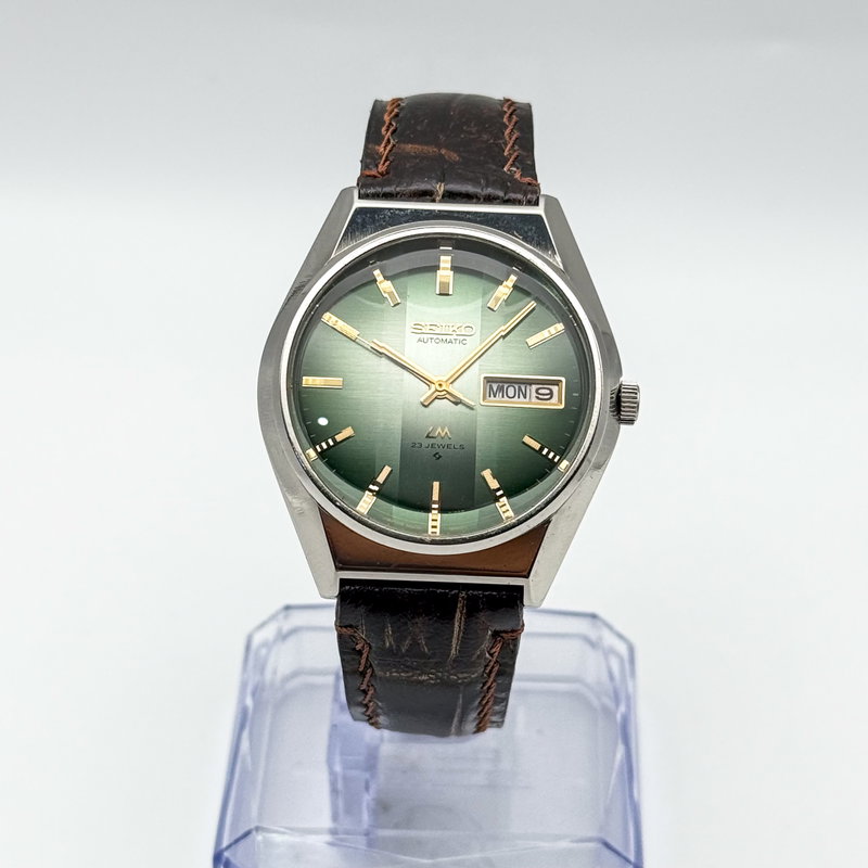 Seiko Seiko - Lord Matic "Gradient Green Sunburst" 翠王 (Suiō) – Emerald King - No reserve price - 5606-8110 - Men - 1975 vintage watch - image 5