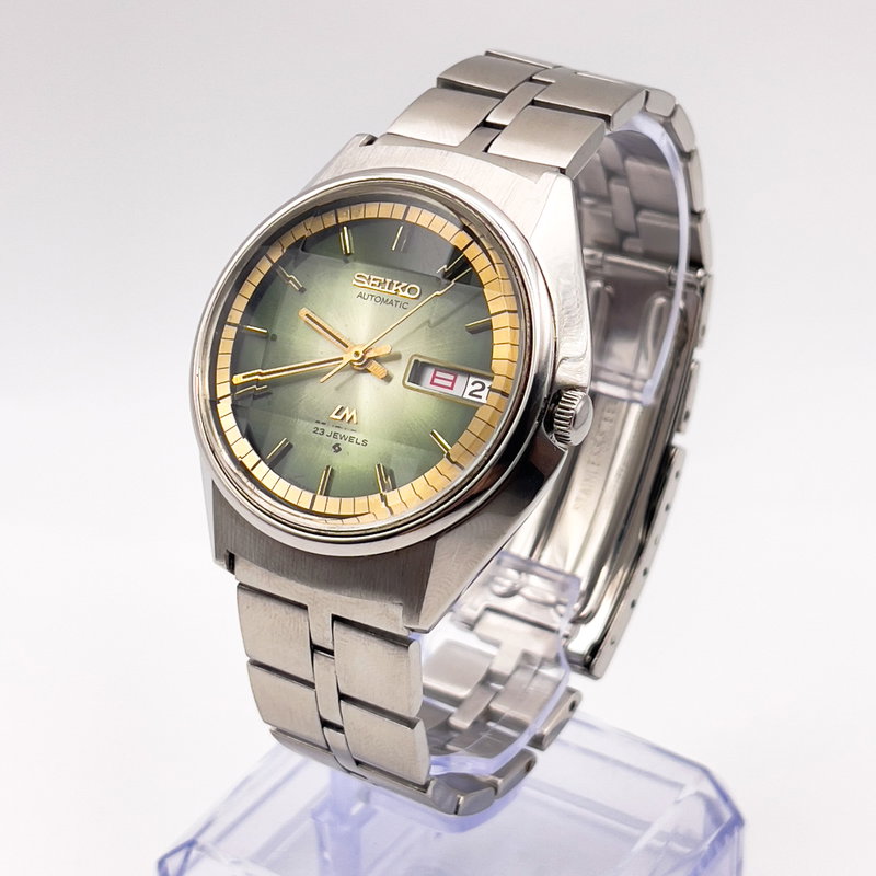 Seiko Seiko - Lord Matic "Gradient Green Sunburst" [Near-Mint] 反光 (Hankō) – Reflected Light - No reserve price - 5606-7190 - Men - 1973 vintage watch - image 1