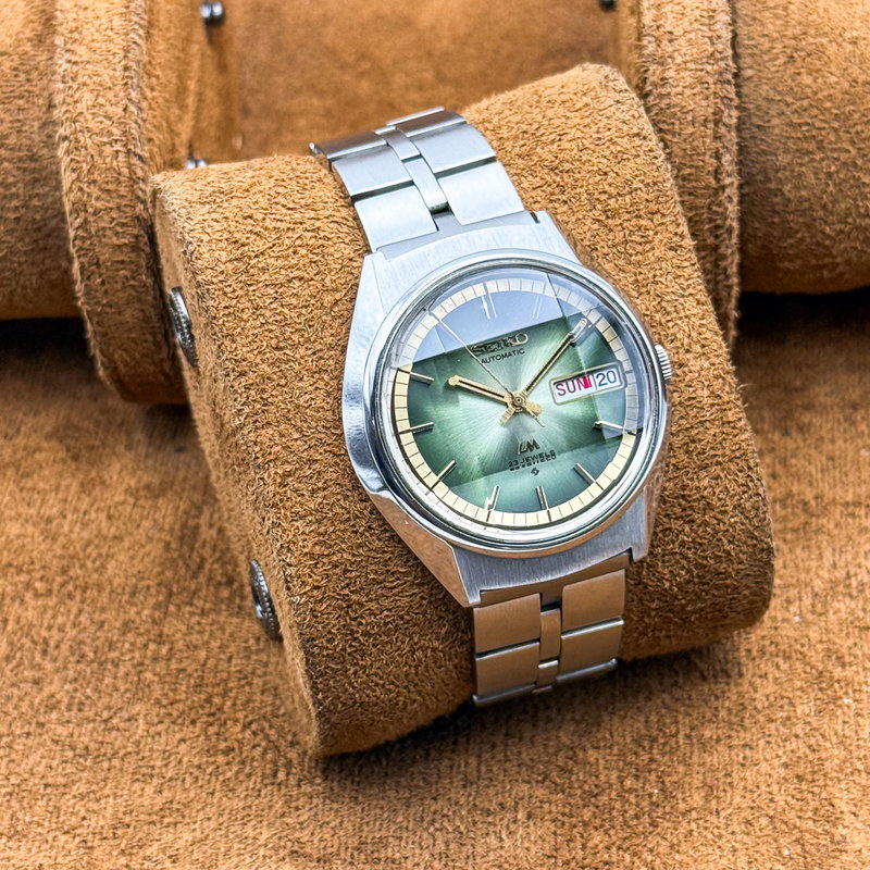Seiko Seiko - Lord Matic "Gradient Green Sunburst" [Near-Mint] 反光 (Hankō) – Reflected Light - No reserve price - 5606-7190 - Men - 1973 vintage watch - image 12