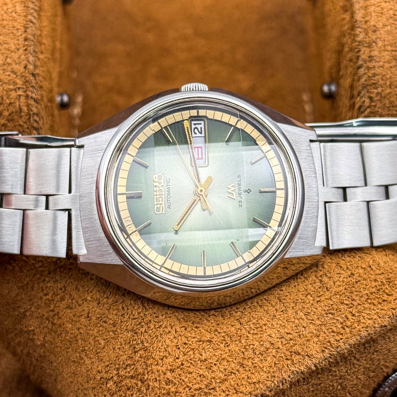 Seiko Seiko - Lord Matic "Gradient Green Sunburst" [Near-Mint] 反光 (Hankō) – Reflected Light - No reserve price - 5606-7190 - Men - 1973 vintage watch - image 30
