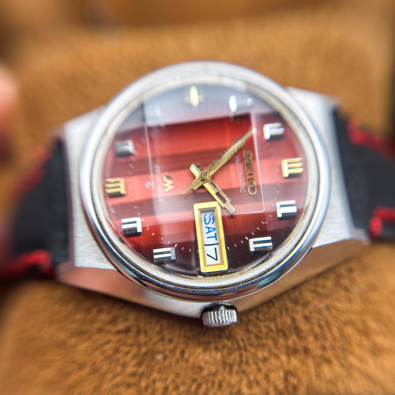 Seiko Seiko - Lord Matic "Gradient Red Sunburst" 炎舞 (En Bu) – Dance of Flames - No reserve price - 5606-7310 - Men - 1974 vintage watch - image 12