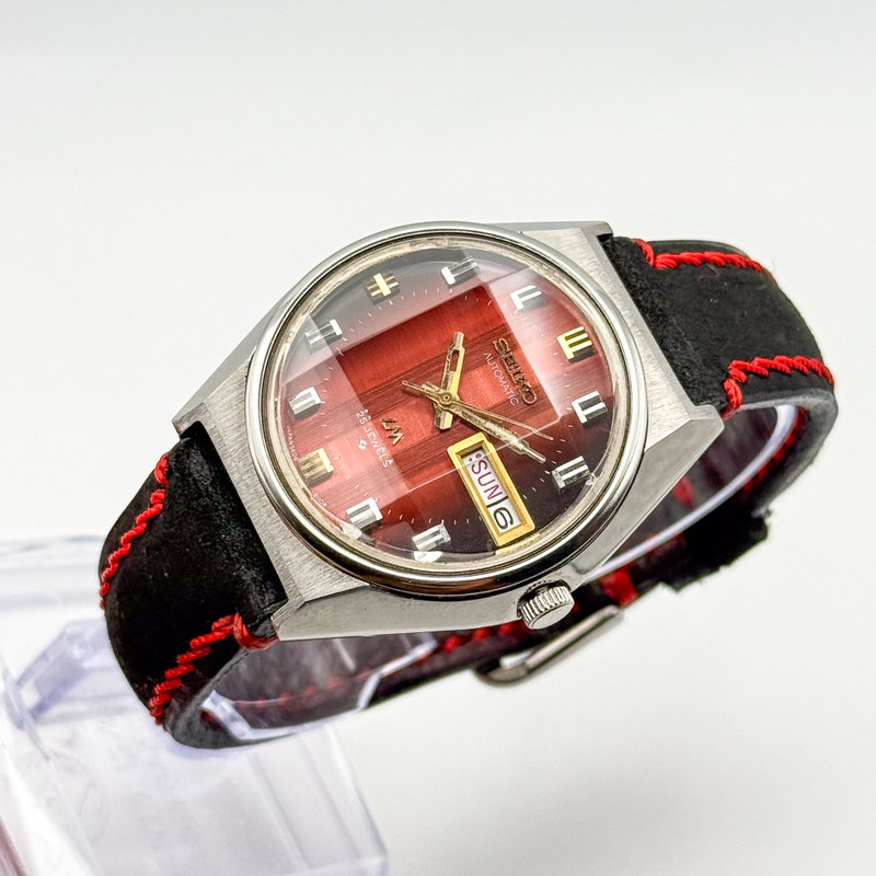 Seiko Seiko - Lord Matic "Gradient Red Sunburst" 炎舞 (En Bu) – Dance of Flames - No reserve price - 5606-7310 - Men - 1974 vintage watch - image 27