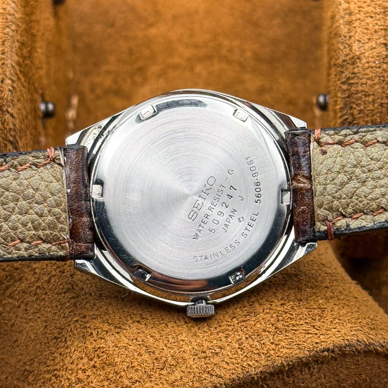 Seiko Seiko - LM "Gradient Vivid Red" 軌影 (Kiei) – Orbital Shadow - No reserve price - 5606-8061 - Men - 1975 vintage watch - image 23