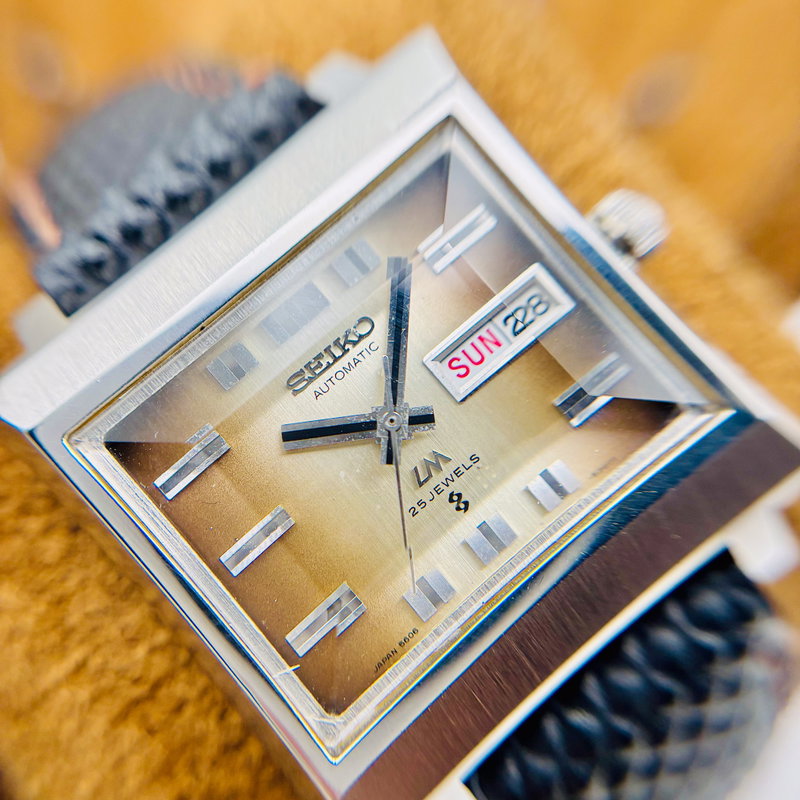 Seiko Seiko - LM "Brown Gradient Sunburst" 繊影 – Senei – Delicate Shadow - No reserve price - 5606-5080 - Men - 1973 vintage watch - image 2