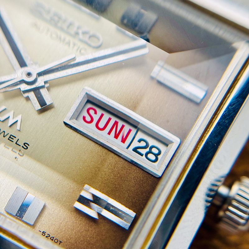 Seiko Seiko - LM "Brown Gradient Sunburst" 繊影 – Senei – Delicate Shadow - No reserve price - 5606-5080 - Men - 1973 vintage watch - image 13