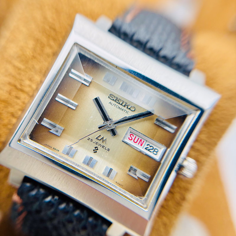 Seiko Seiko - LM "Brown Gradient Sunburst" 繊影 – Senei – Delicate Shadow - No reserve price - 5606-5080 - Men - 1973 vintage watch - image 16