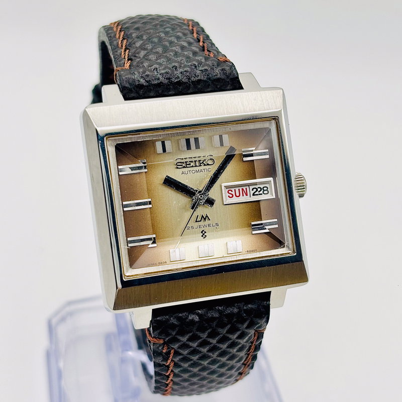 Seiko Seiko - LM "Brown Gradient Sunburst" 繊影 – Senei – Delicate Shadow - No reserve price - 5606-5080 - Men - 1973 vintage watch - image 20
