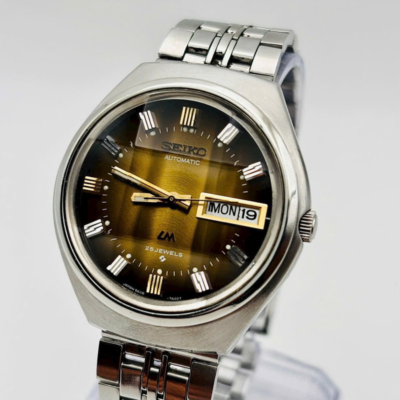 Seiko Seiko - Lord Matic "Gradient Golden Sunburst" - No reserve price - 5606-7300 - Men - 1973 vintage watch - image 3