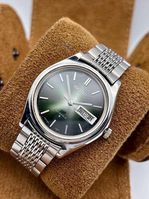 Seiko Seiko - Lord Matic "Green Starburst" - No reserve price - 5606-7072 - Men - 1974 vintage watch - image 7