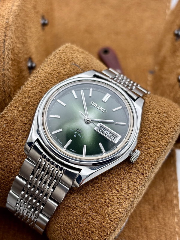 Seiko Seiko - Lord Matic "Green Starburst" - No reserve price - 5606-7072 - Men - 1974 vintage watch - image 8